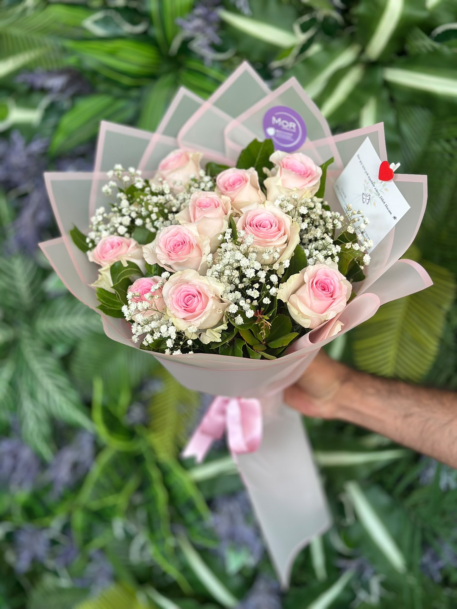 Pembe Gül buketi